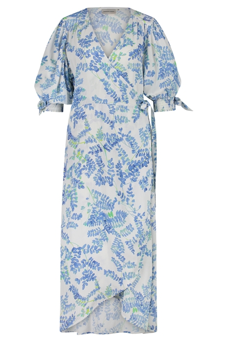 HANNAH DRESS JUICY LIME/CREAM WHI 3