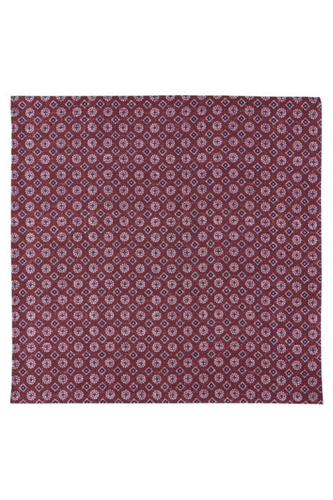 DARK RED DOUBLE-SIDED POCKET SQUARE 2