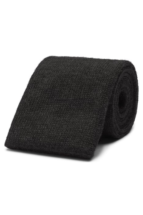 DARK GREY KNITTED KNITTED TIE 1