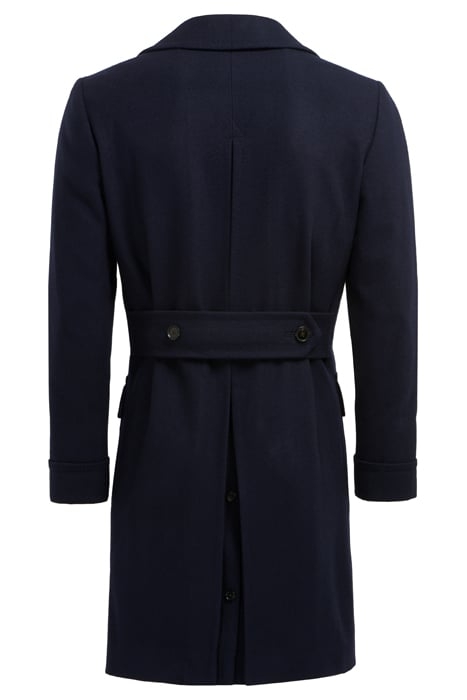 NAVY HERRINGBONE POLO COAT 5