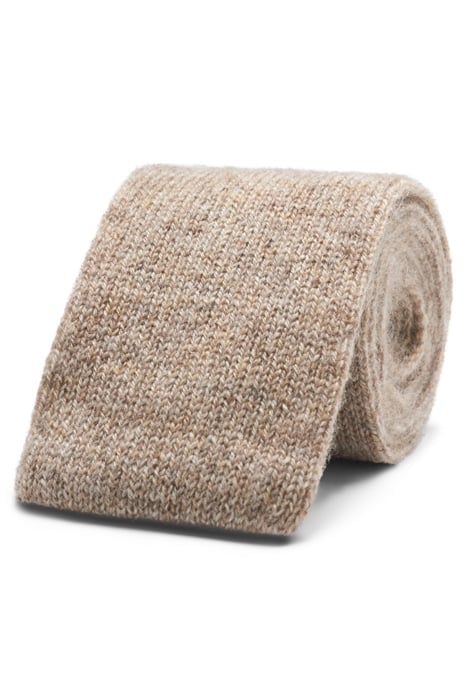 LIGHT BROWN KNITTED KNITTED TIE 1