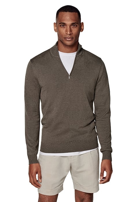 TAUPE HALF ZIP 1