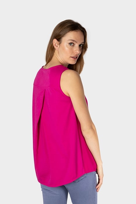 SLEEVELESS T-SHIRT FESTIVAL FUCHSIA 2