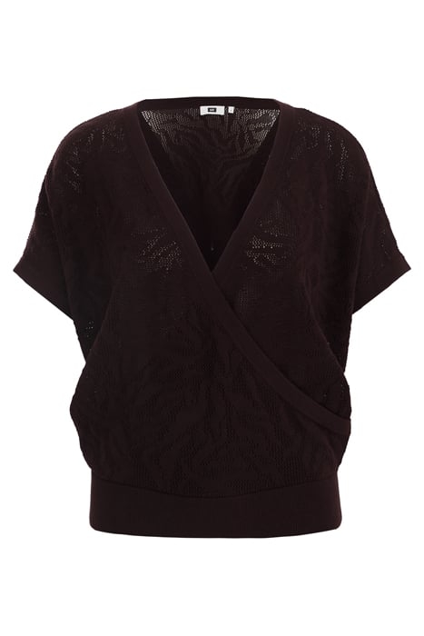 KNITTED PULLOVER DARK BROWN 4