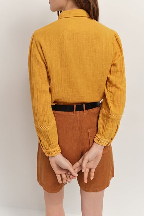 CHLOE - HONEY EMBROIDERED PLAID SHIRT 2