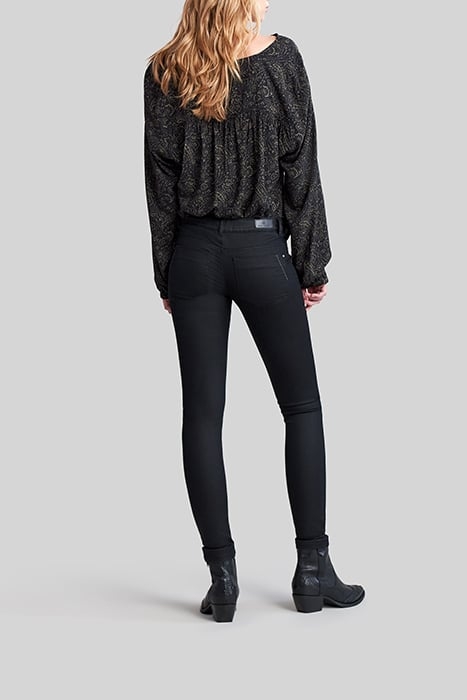 LOW WAIST BLACK JEGGINGS 4