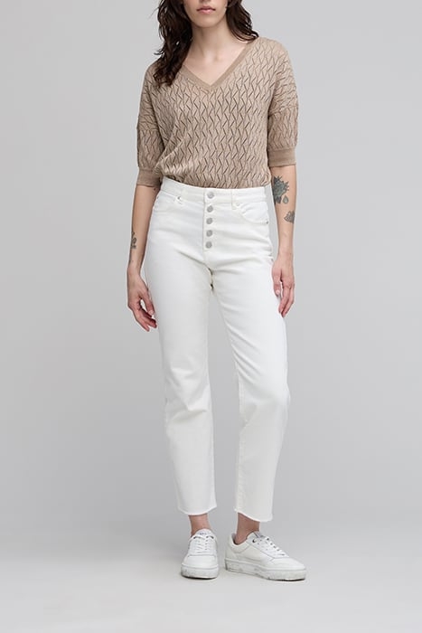 CAMEL OPENWORK T-SHIRT 2