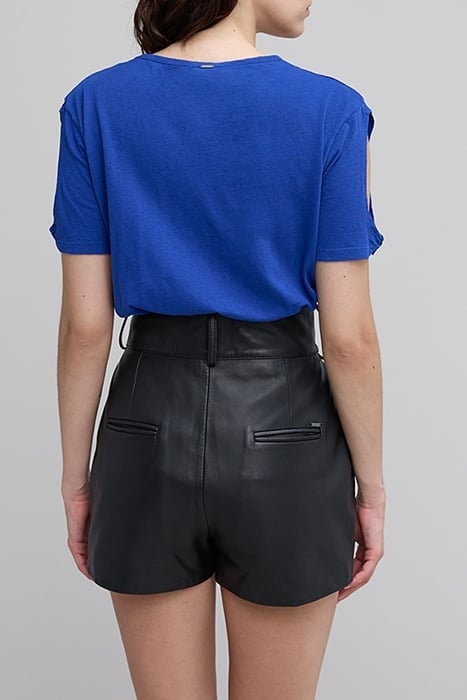 ELECTRIC BLUE ROUND-NECK T-SHIRT 2