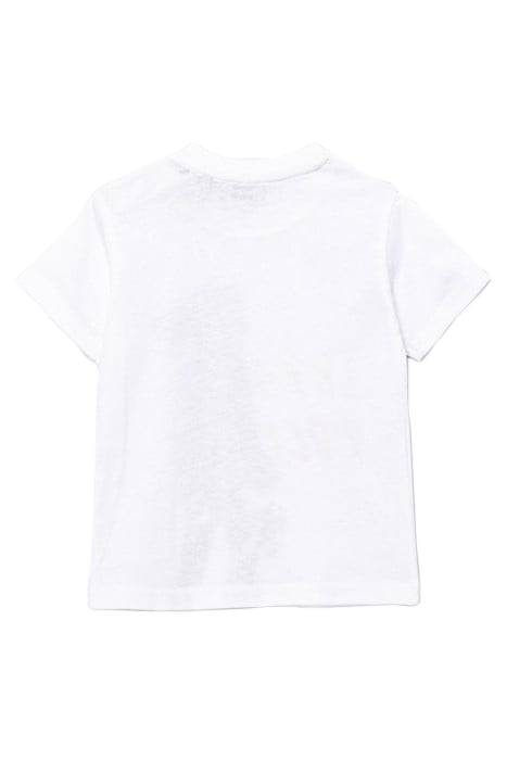 BABY BOYS’ WHITE T-SHIRT WITH LION HEAD GUITARIST IMAGE 2