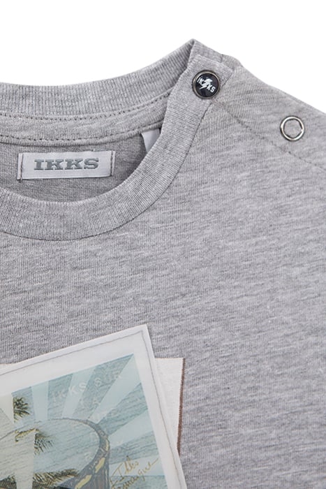 BABY BOYS’ GREY T-SHIRT PERCUSSION LENTICULAR IMAGE 5
