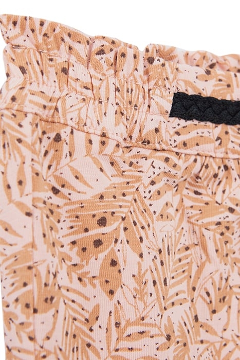 BABY GIRLS’ PEACH KNIT TROUSERS WITH LEAF PRINT 5