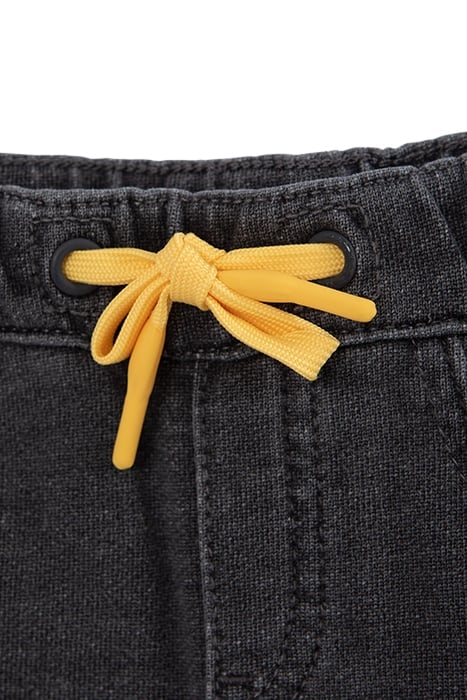 BABY BOYS’ GREY KNIT TROUSERS WITH YELLOW TIES 5