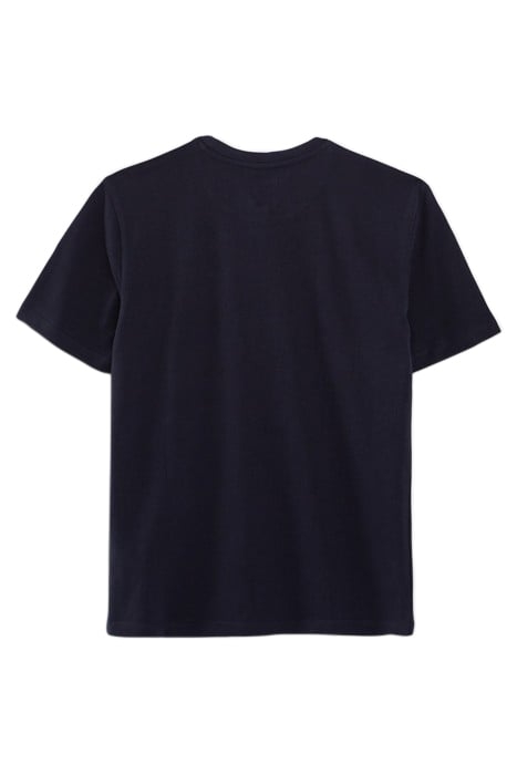 BOYS' NAVY ORGANIC COTTON T-SHIRT, DANCER IMAGE 2