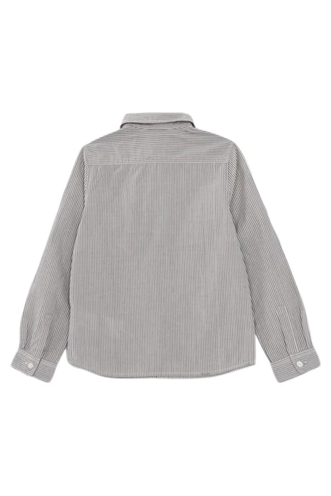 BOYS’ BLACK STRIPED SHIRT WITH BOWTIE 2