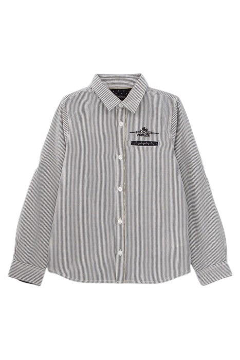 BOYS’ BLACK STRIPED SHIRT WITH BOWTIE 3