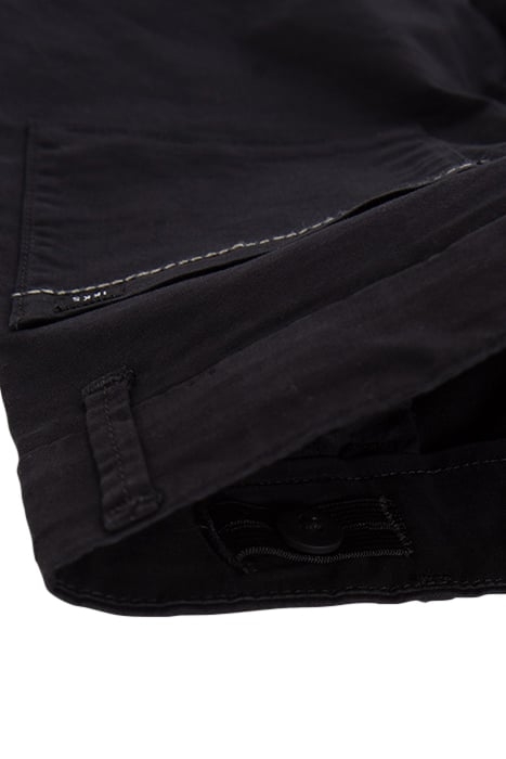 BOYS' BLACK CHINO SHORTS WITH SADDLE STITCHED POCKETS 6
