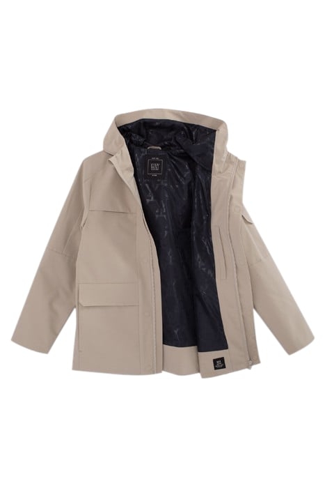 BOYS’ BEIGE PARKA WITH HEAT-SEALED SEAMS 3