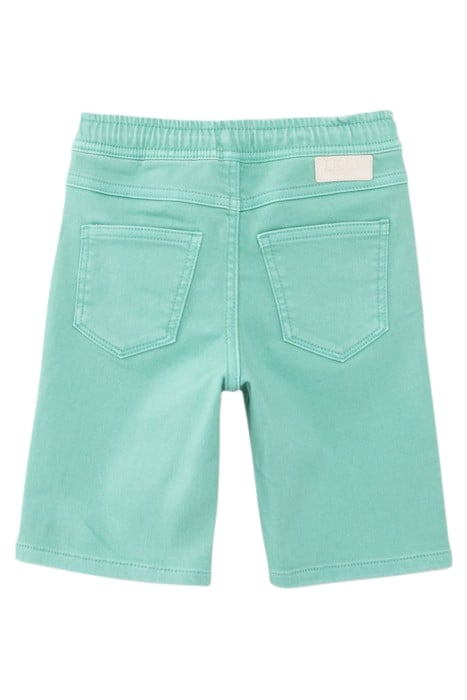 BOYS' GREEN BERMUDA SHORTS WITH ELASTICATED WAIST 2