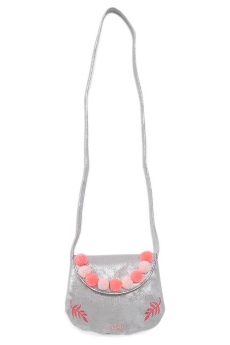 GIRLS’ SILVER SHOULDER BAG WITH TASSEL DECOR 2