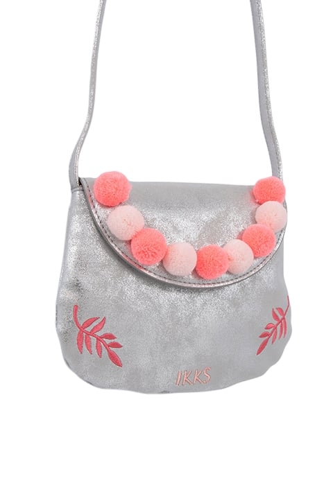 GIRLS’ SILVER SHOULDER BAG WITH TASSEL DECOR 3