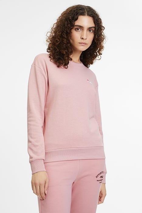 BANTIN SLIGHTLY CROPPED CREW SWEAT PALE MAUVE 1
