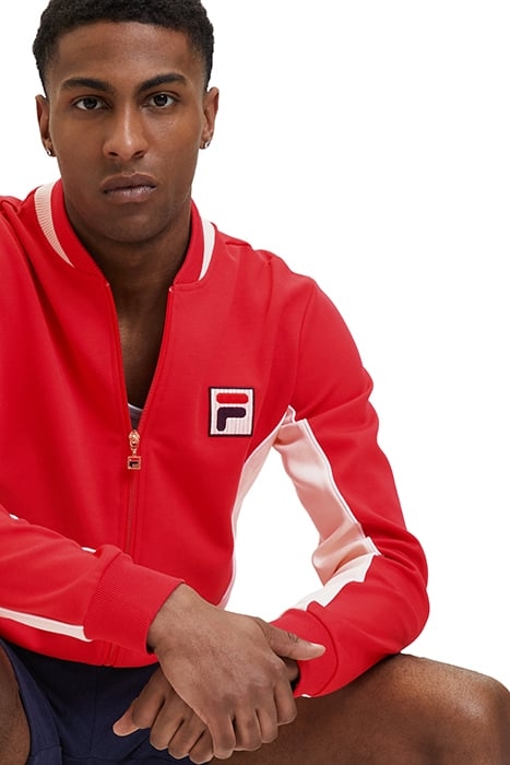 SETTANTA TRACK JACKET TRUE RED-ANTIQUE WHITE 7
