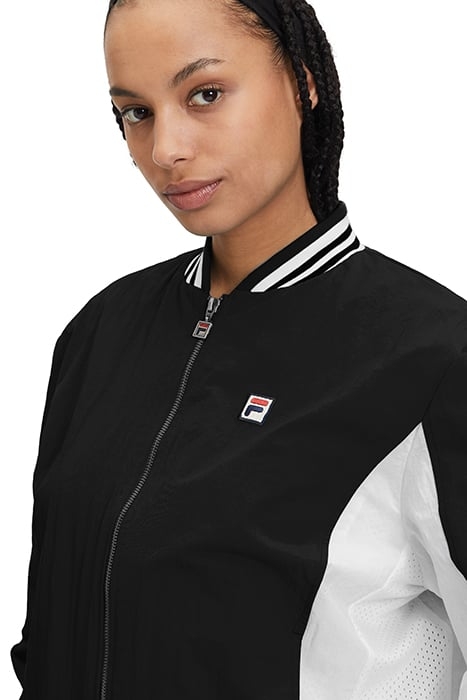 CRINKLE NYLON SETTANTA JACKET BLACK / WHITE 7