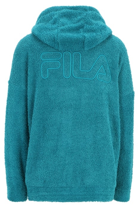 OVERSIZE TERRY FABRIC HOODIE MARINE 4