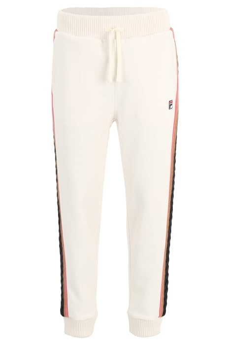 CUFFED SWEATPANTS WITH BRAID DETAIL WHITE / NAVY / PINK 1