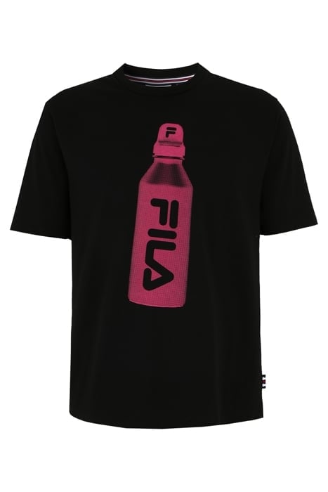 BOXY FIT SHORT SLEEVES T-SHIRT WITH WATER BOTTLE GRAPHIC BLA 4
