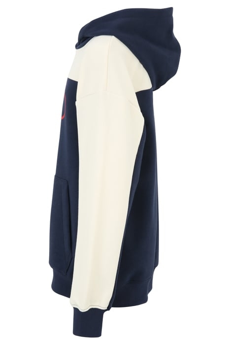 LUCKA BLOCKED HOODY BLACK IRIS-ANTIQUE WHITE 3