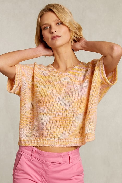 PINK ORANGE STRIPED TANK TOP 1