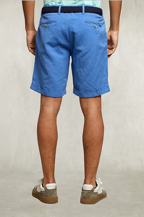LINEN SHORT STONE BLUE BLUE 2