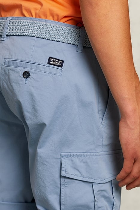 COTTON CARGO SHORT JACK FROST BLUE 4