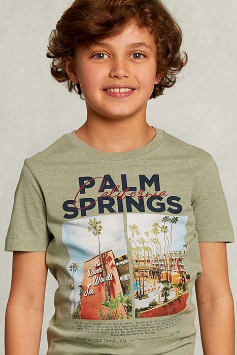 NORMAL FIT BASIC T-SHIRT MIX HERB KHAKI 4