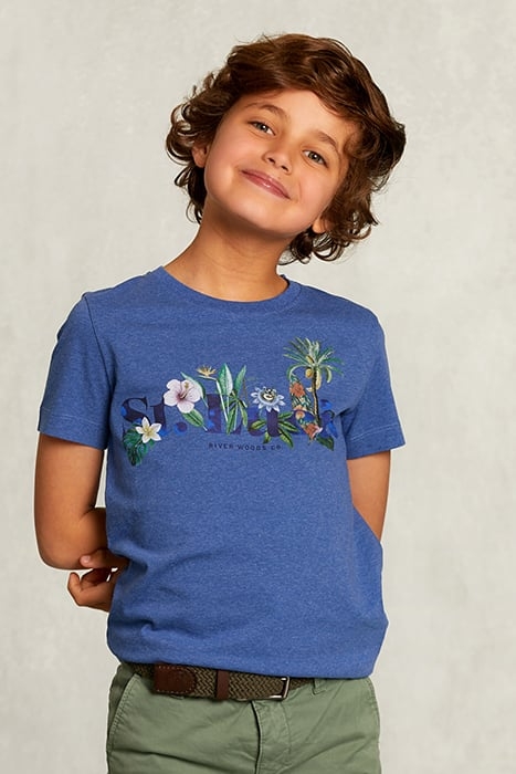 NORMAL FIT MEL BLUE T-SHIRT 1