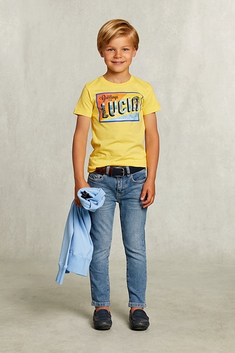 NORMAL FIT T-SHIRT IN YELLOW 3