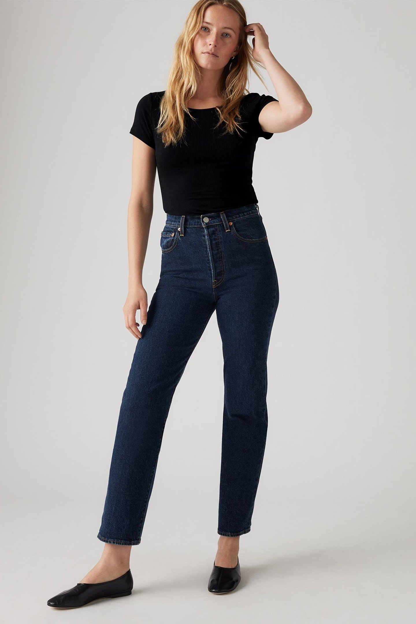 RIBCAGE STRAIGHT ANKLE JEANS 2