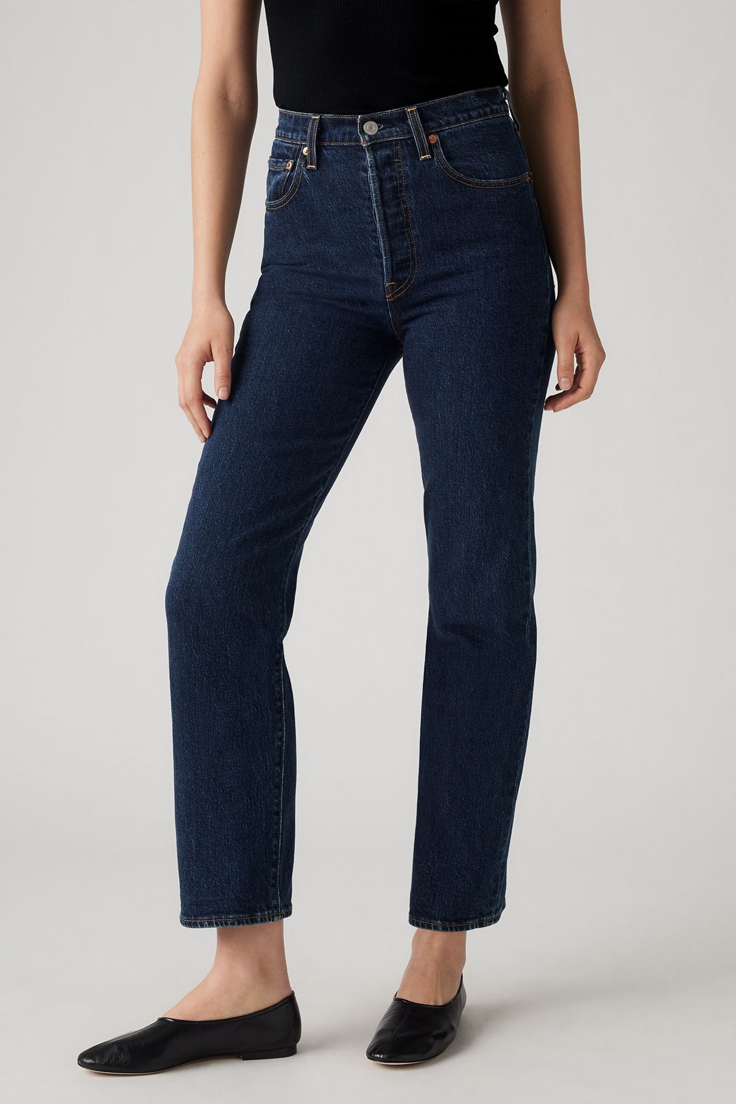 RIBCAGE STRAIGHT ANKLE JEANS 1