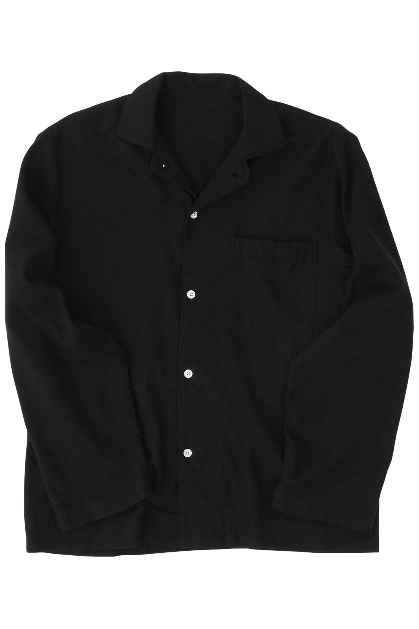 UNISEX FLANNEL, PYJAMAS SHIRT LUCID BLACK 3