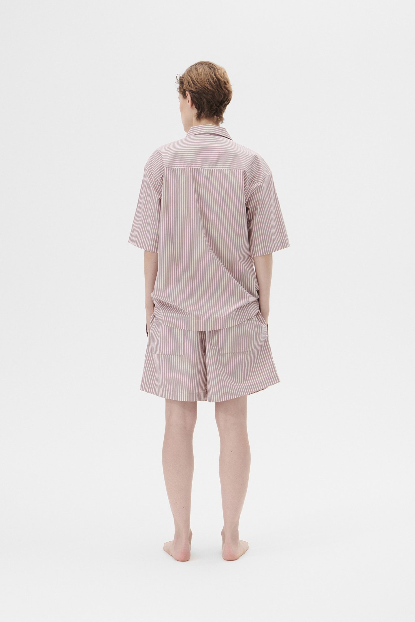 UNISEX POPLIN, SHORT SLEEVE SHIRT SKIPPER STRIPES 2