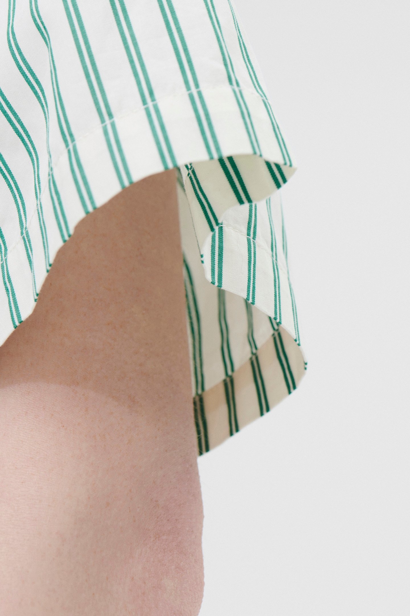 UNISEX POPLIN, SHORT SLEEVE SHIRT CLOVER STRIPES 2