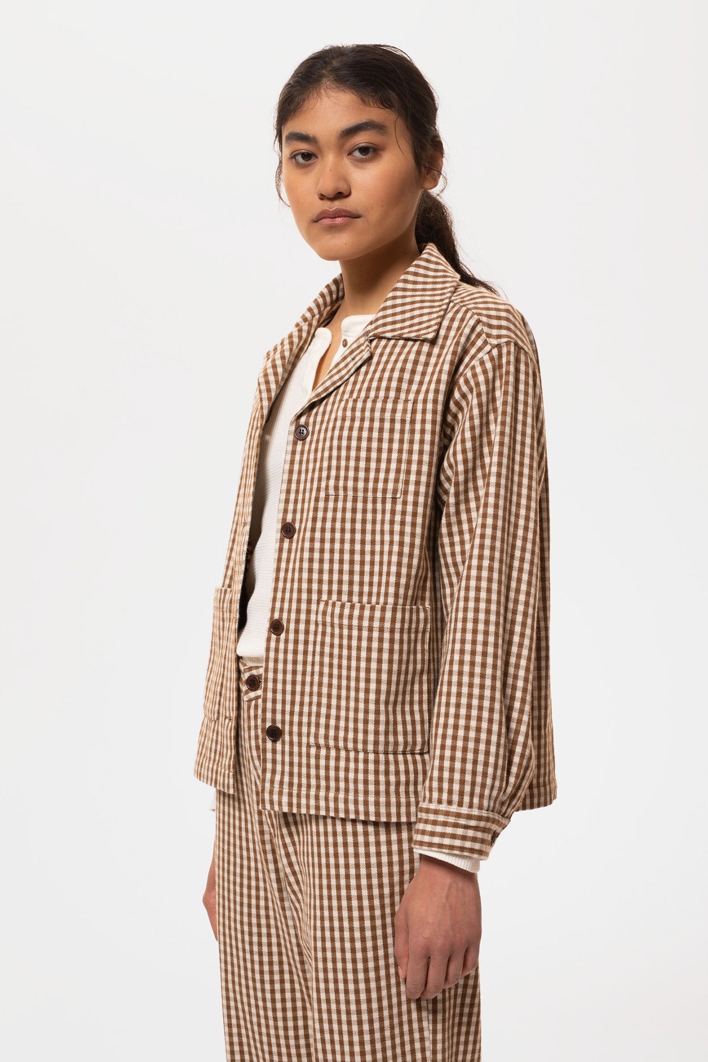 MAJ OVERSHIRT GINGHAM OAK 6