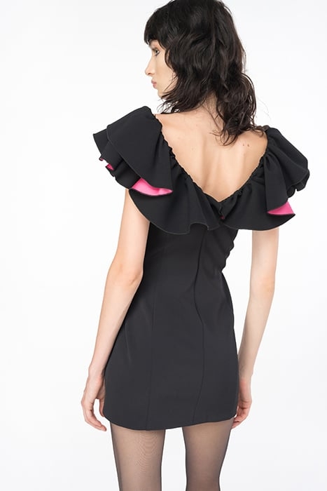 CONO DRESS BLACK/PINK 2