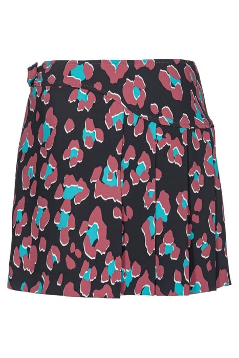 GARO SKIRT BLACK/LIGHT GREEN/BURGUNDY 4