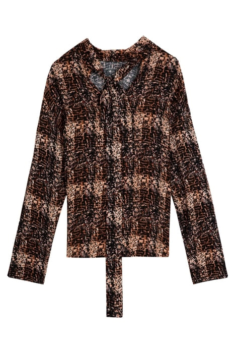 TOP LONG SLEEVE BOWS WARM TWEED 2