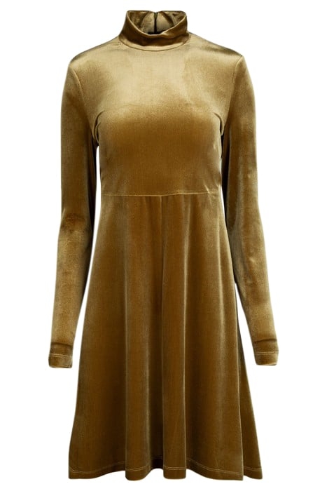 LITTLE VELVET DRESS CLIFF GREEN 4
