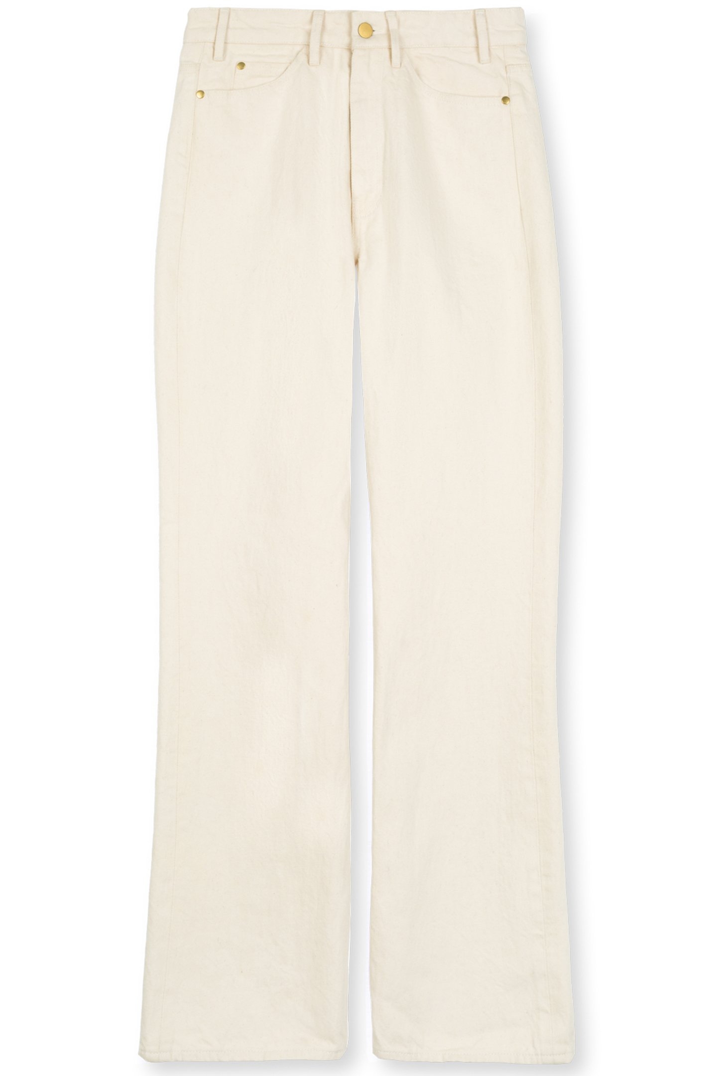 LIGHT FLARED DENIM JEANS ECRU 4