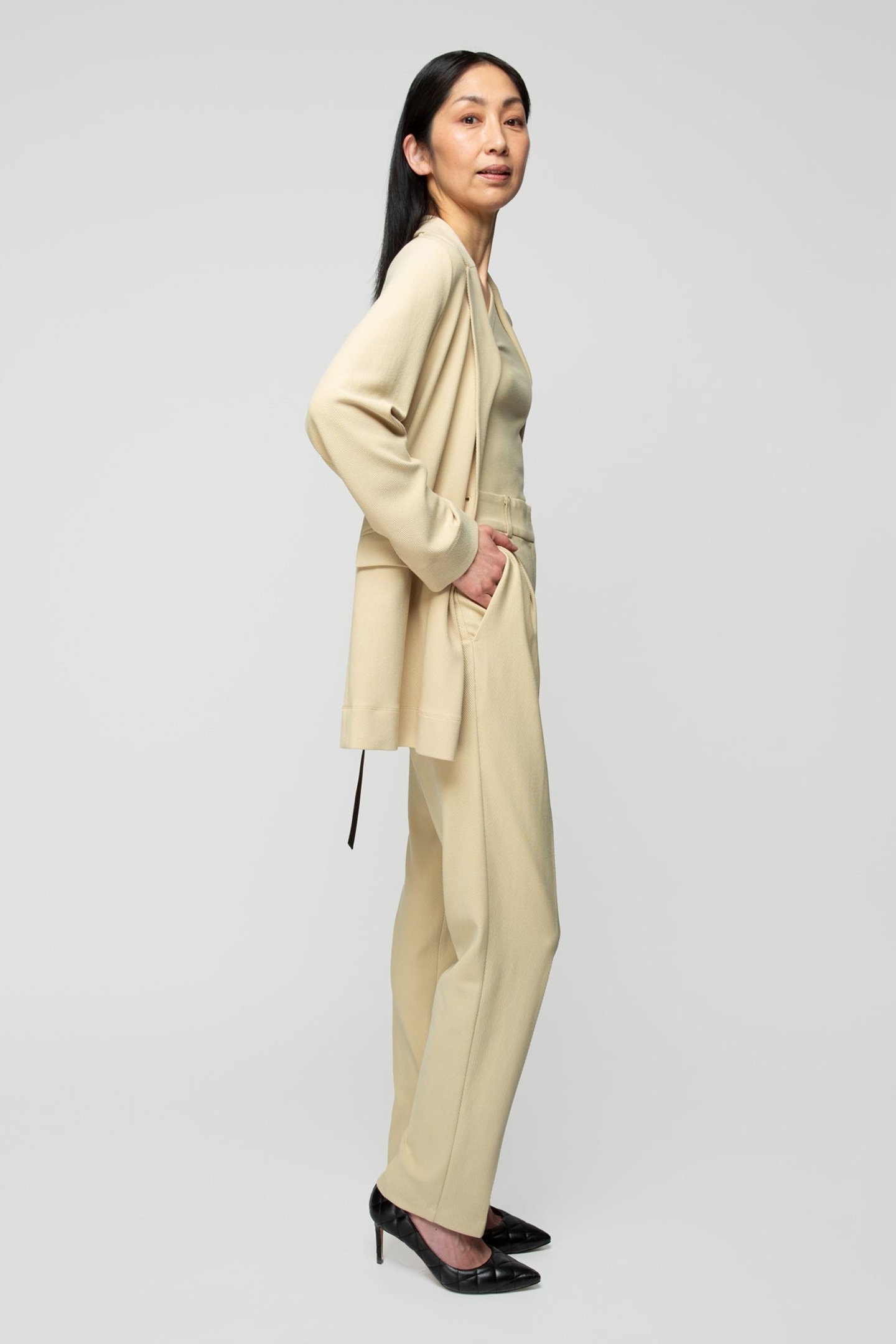 COLBERT RELAX RIB BLAZER PALE KHAKI 5