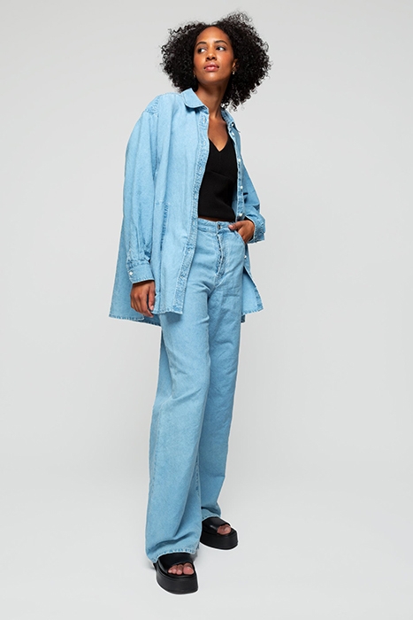 POCKET PANTS WASHED ULTRA LIGHT DENIM 5